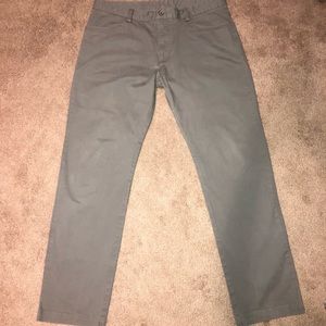 Calvin Klein Gray Slim Fit Mens Pants